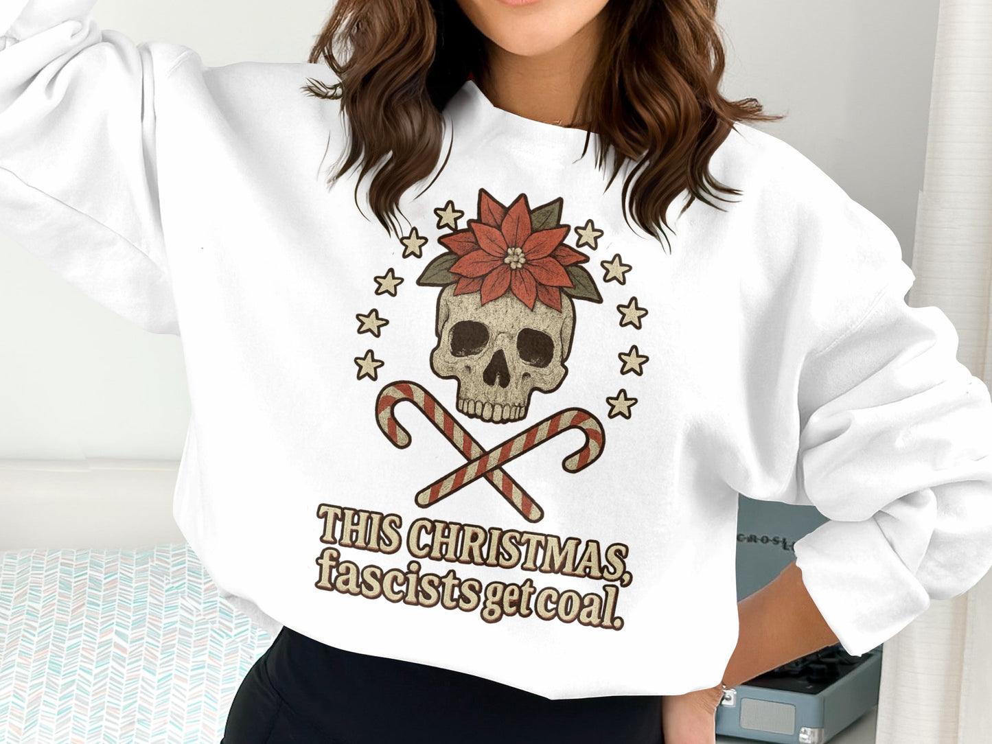 This Christmas fascists get coal sweatshirt