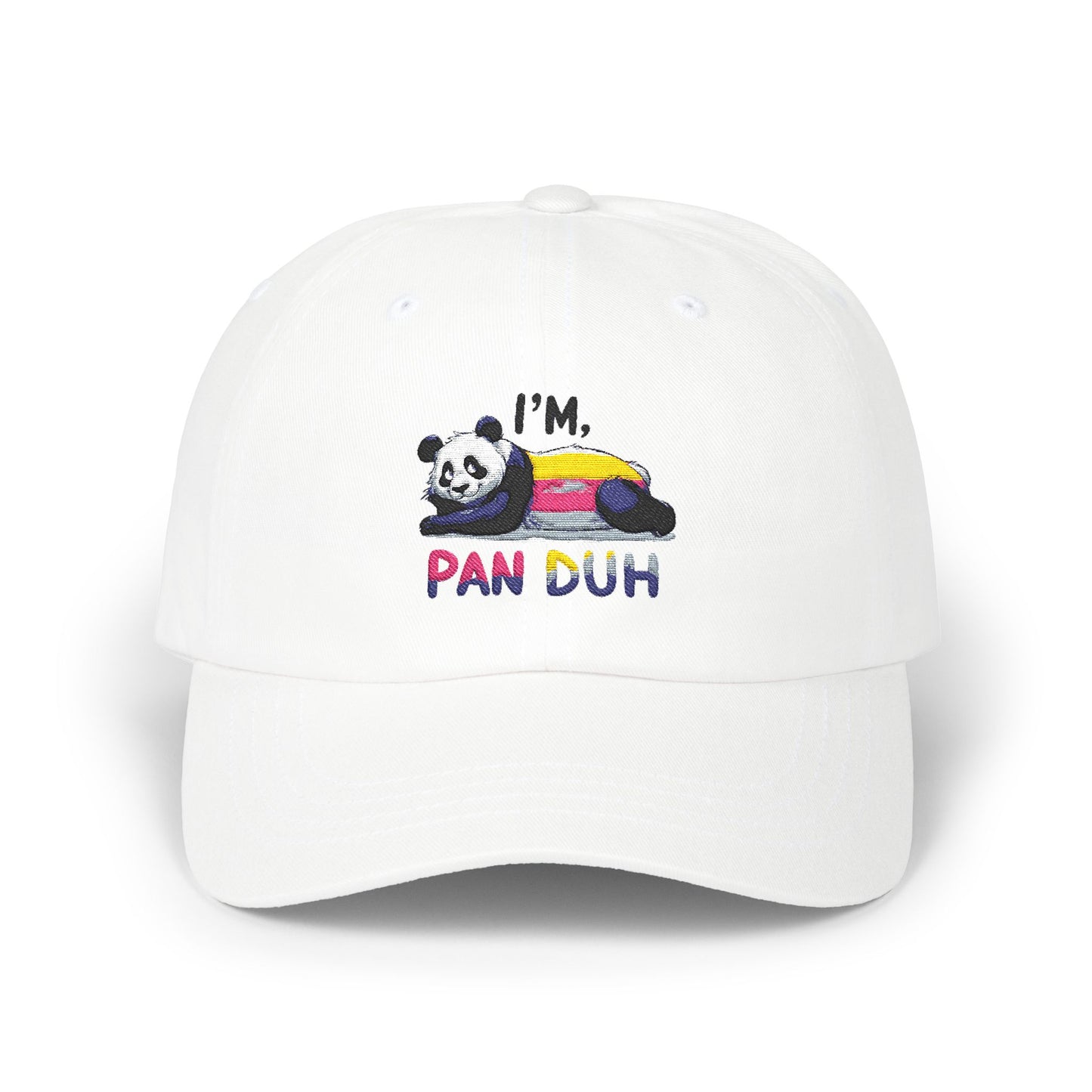 Panda Cap with Cute Quote, Perfect Gift Hat for Casual Outings, Unique Accessory, Trendy Cap