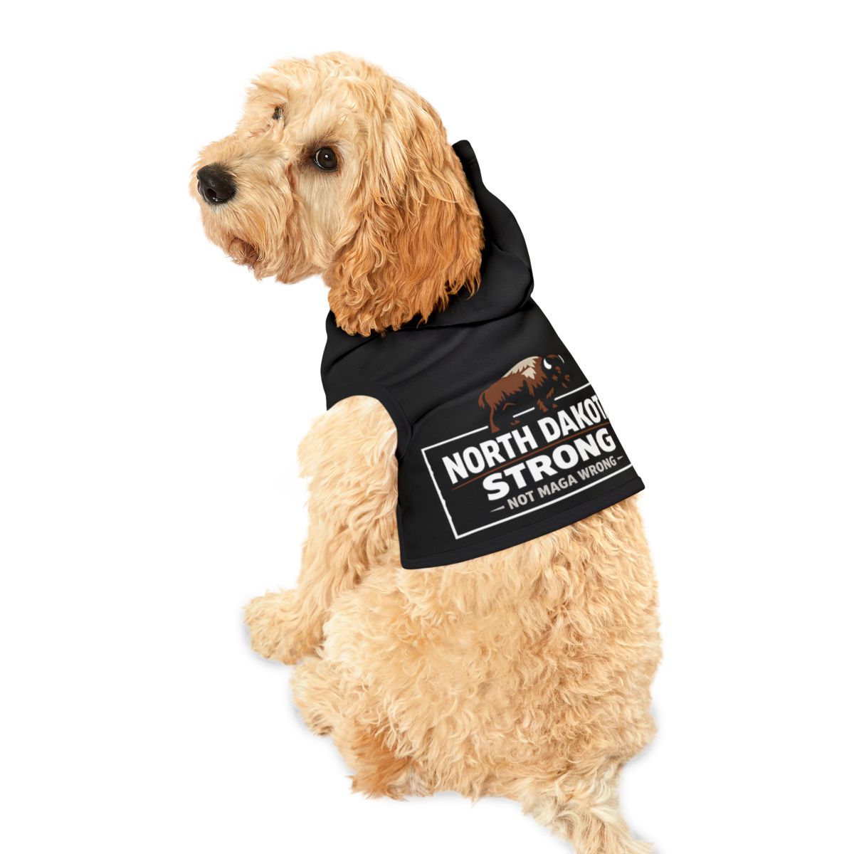 North Dakota Strong Not MAGA Wrong Dog Apparel