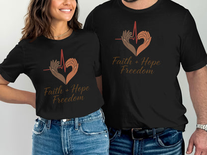 Faith Hope Freedom Graphic T Shirt product