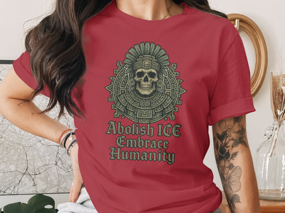 Abolish ICE Embrace Humanity Artistic T-Shirt