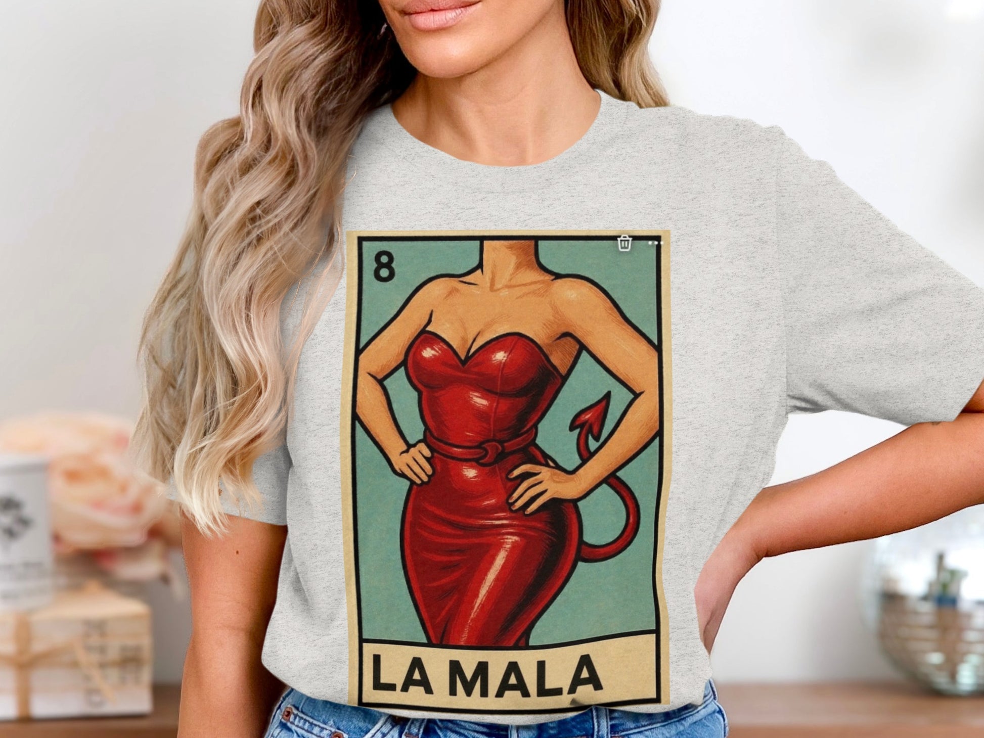 La Mala Devil Woman Graphic Tee Shirt Fashion Product