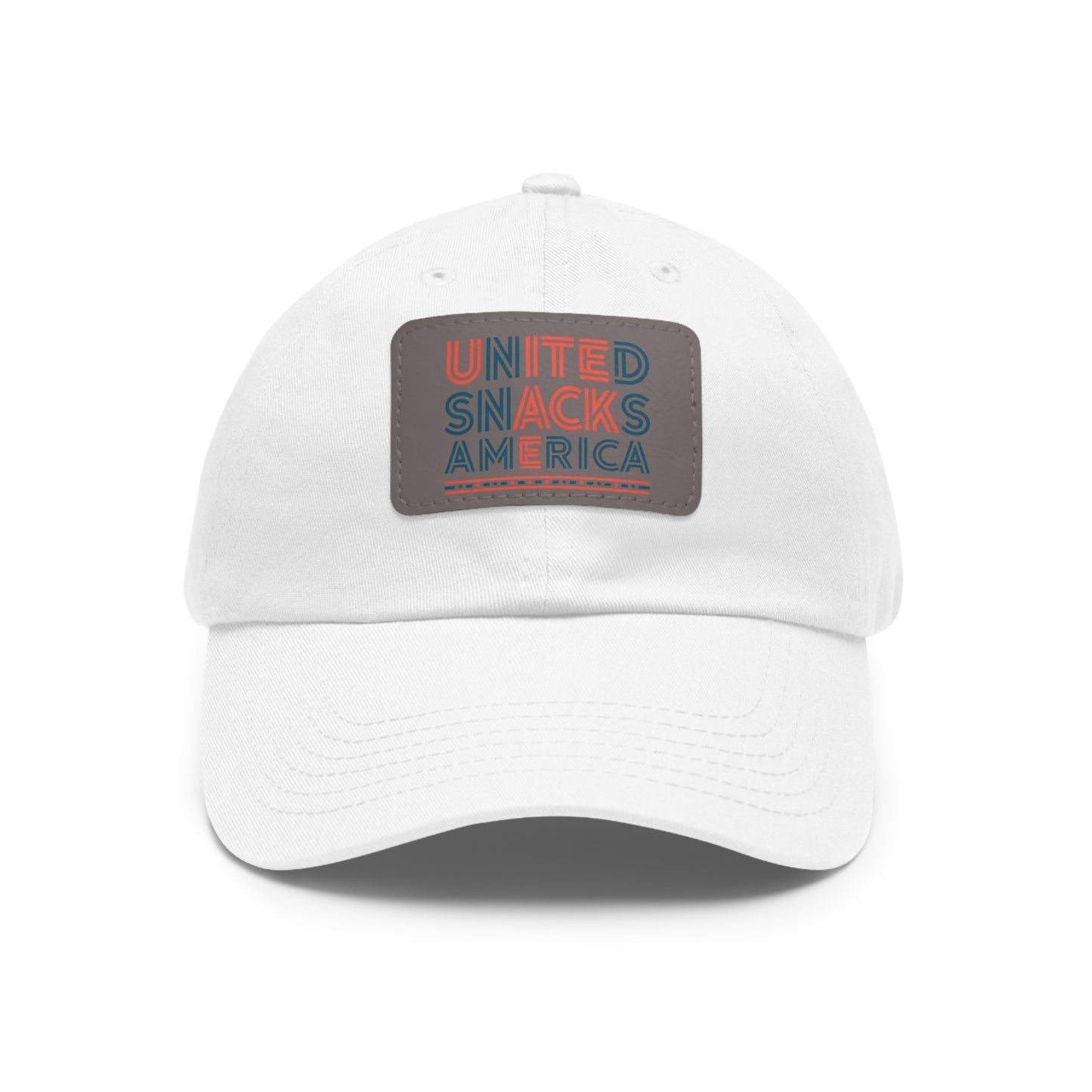 Trendy Dad Hat with Leather Patch - United Snacks America