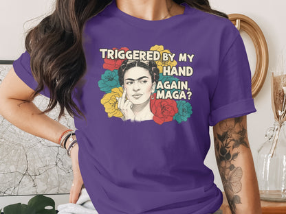 Triggered By My Hand Again MAGA Graphic Tee