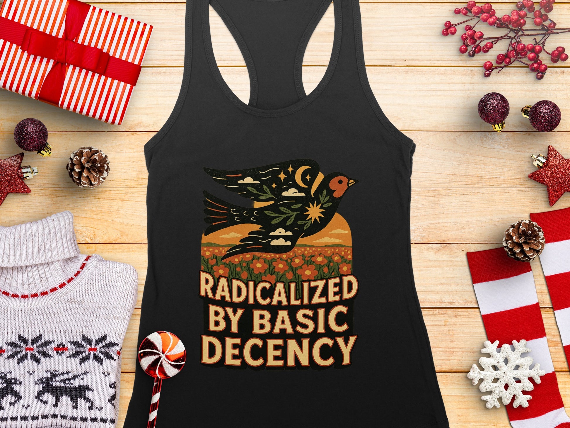 Radicalized by Basic Decency Tank Top