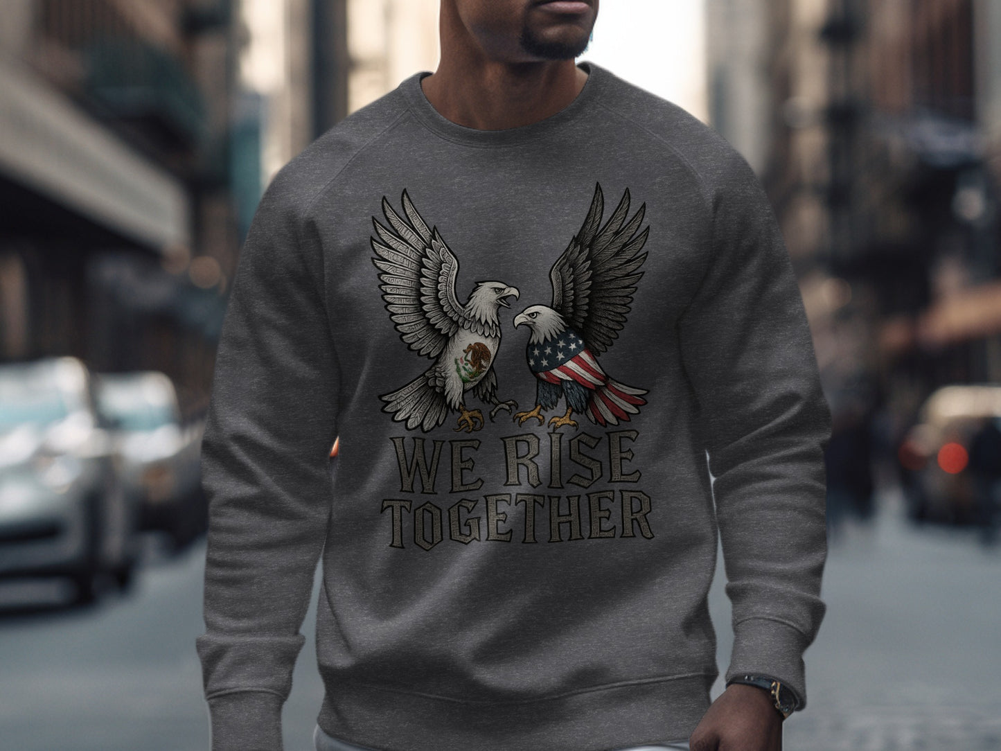 We Rise Together Eagle Graphic Sweatshirt product
