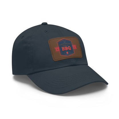 BBQ Dad Hat with Leather Patch - Perfect Gift for Grill Enthusiasts