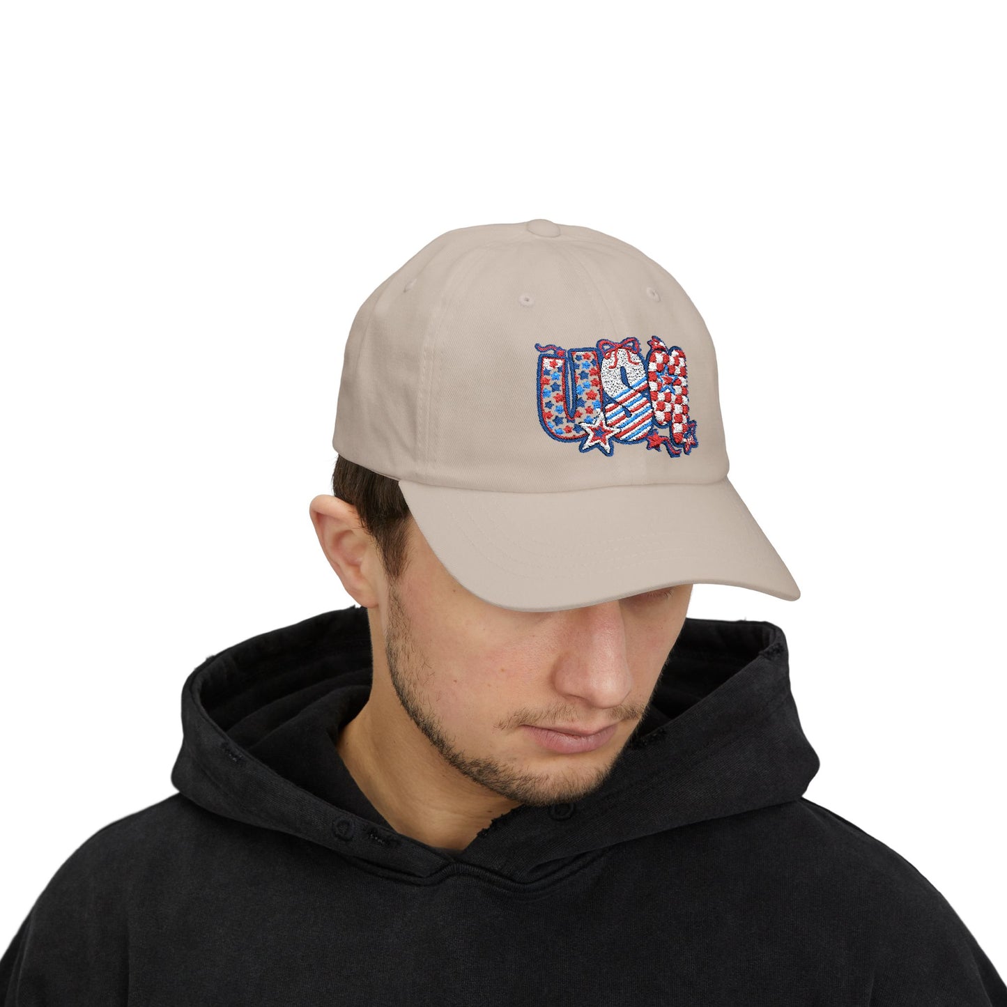 Embroidery Hat 4th of July Patriotic Dad Cap | USA Cap, Summer Hat, Casual Headwear, Father's Day Gift, Independence Day Accessory, Outdoor Cap
