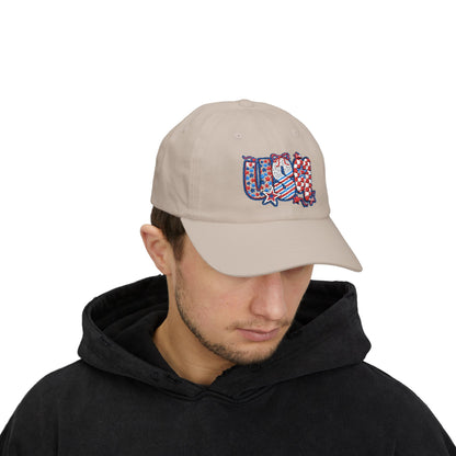 Embroidery Hat 4th of July Patriotic Dad Cap | USA Cap, Summer Hat, Casual Headwear, Father's Day Gift, Independence Day Accessory, Outdoor Cap