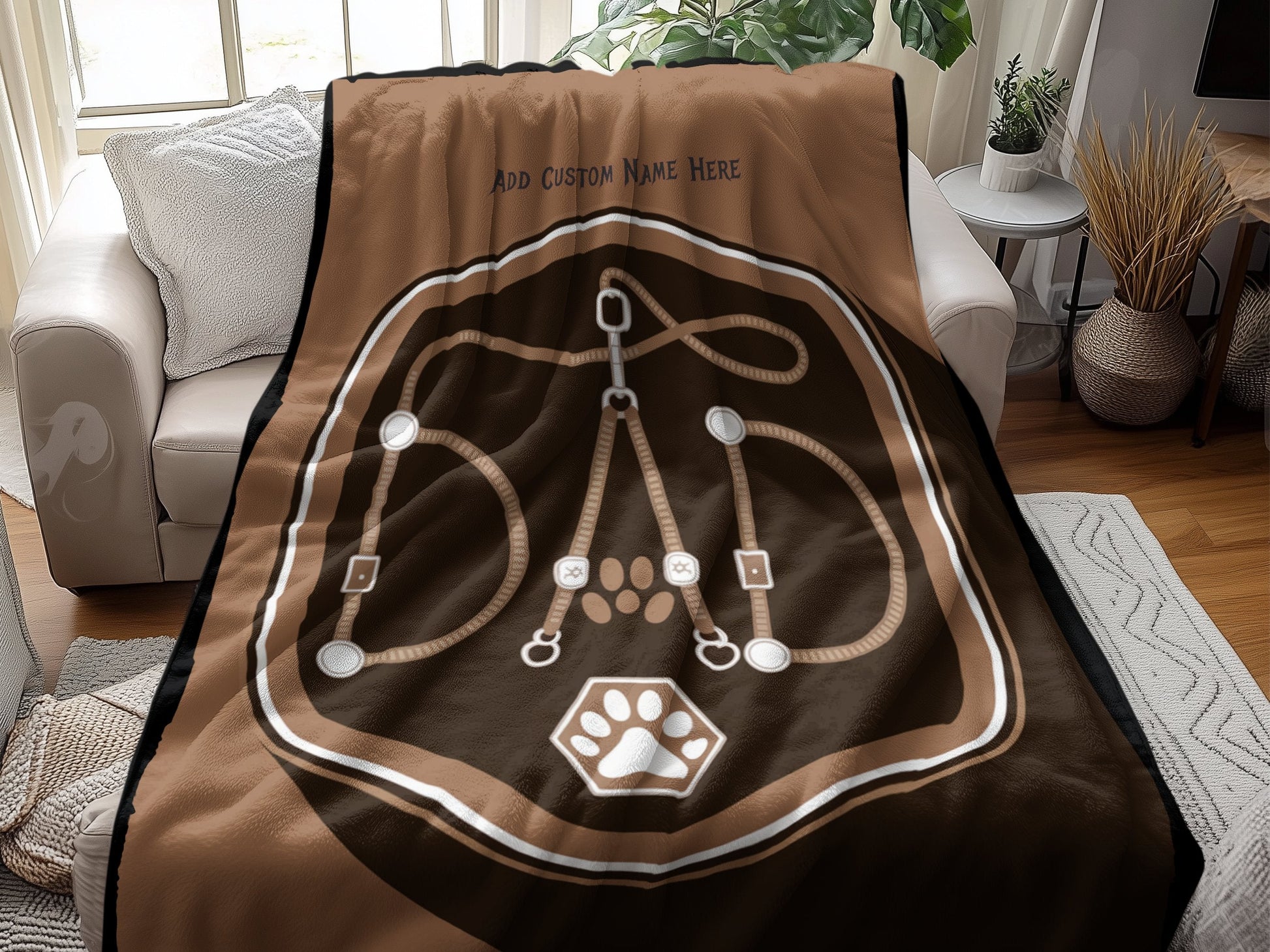 Personalized Equestrian Dad Throw Blanket product type