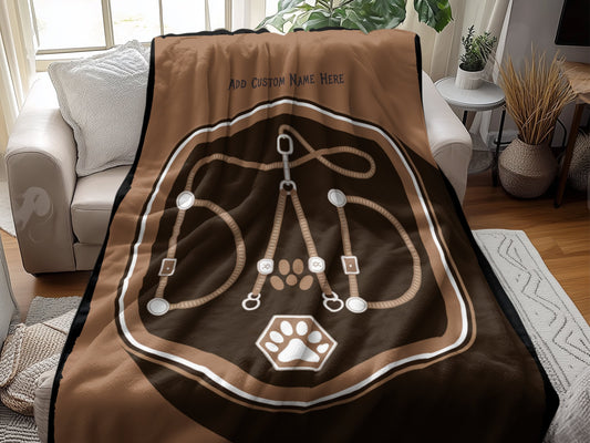 Personalized Equestrian Dad Throw Blanket product type