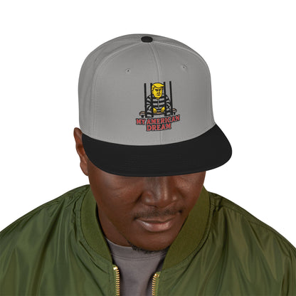 Anti Trump Hat, My American Dream Embroidered Snapback Hat - Stylish Cap for Everyday Wear, Perfect for Casual Outings, Birthdays, Streetwear Fashion, Gift for Him/Her