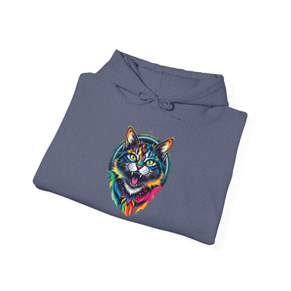 Pride hoodie Colorful Cat Design Unisex Hoodie – Cozy & Vibrant Sweatshirt for Animal Lovers