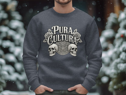 Pura Cultura Skull and Roses Graphic Sweatshirt product