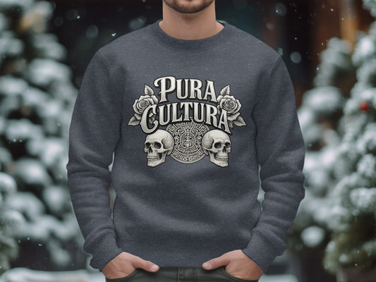 Pura Cultura Skull and Roses Graphic Sweatshirt product
