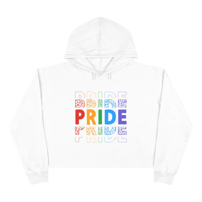 Pride Rainbow Crop Hoodie | LGBTQ+ Fashion, Cute Streetwear, Summer Style, Gift for Pride Month, Casual Outfit