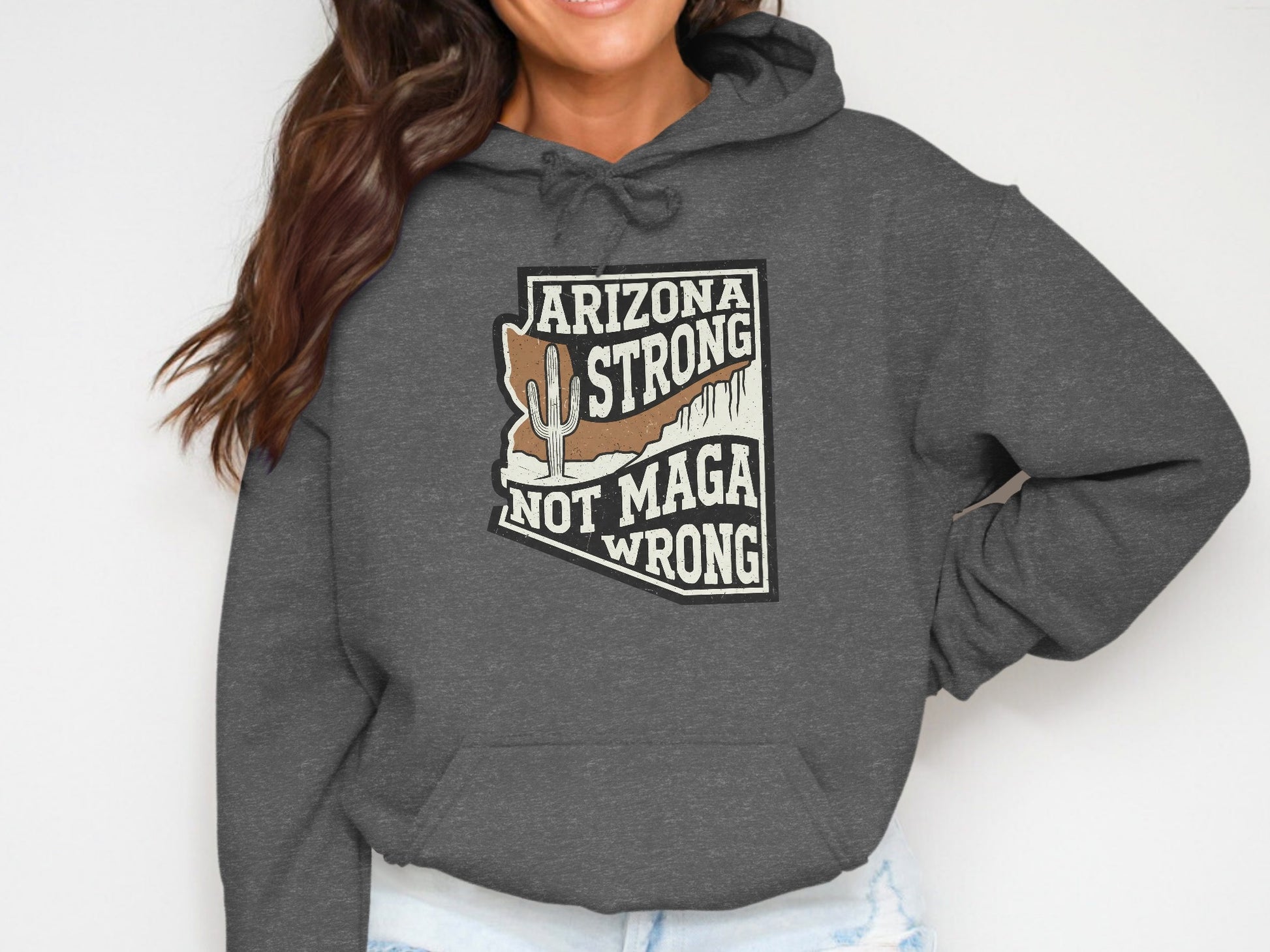 Arizona Strong Not Maga Wrong Hoodie product