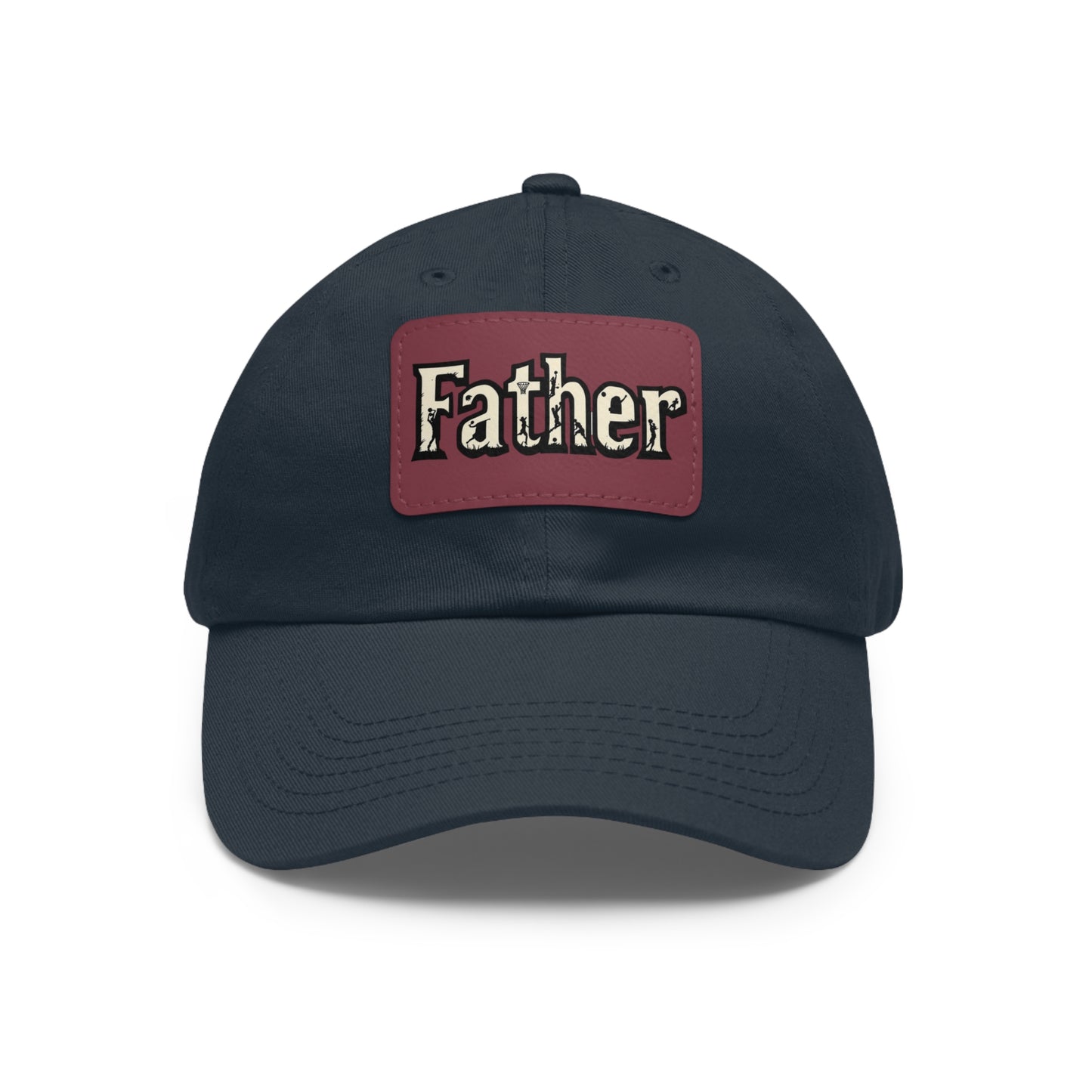 Father Leather Patch Dad Hat - Casual Cap for Dads