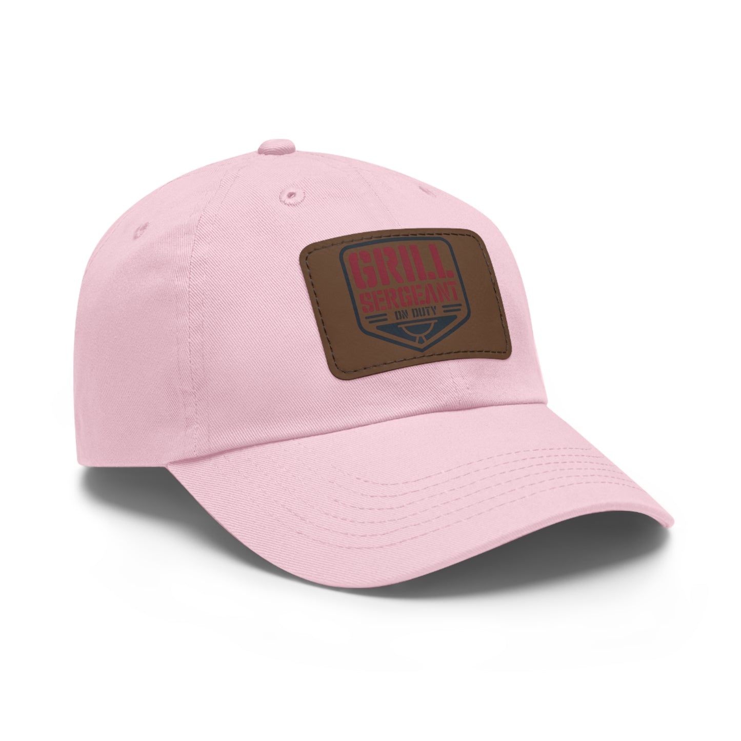 Grill Sergeant Dad Hat with Leather Patch | Perfect Gift for BBQ Enthusiasts
