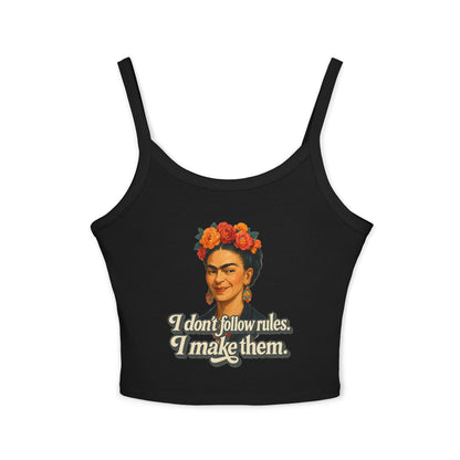 Frida Khalo Inspired Women's Tank Top, Feminist Apparel, Stylish Summer Top, Boho Fashion, Casual Wear, Statement Tee