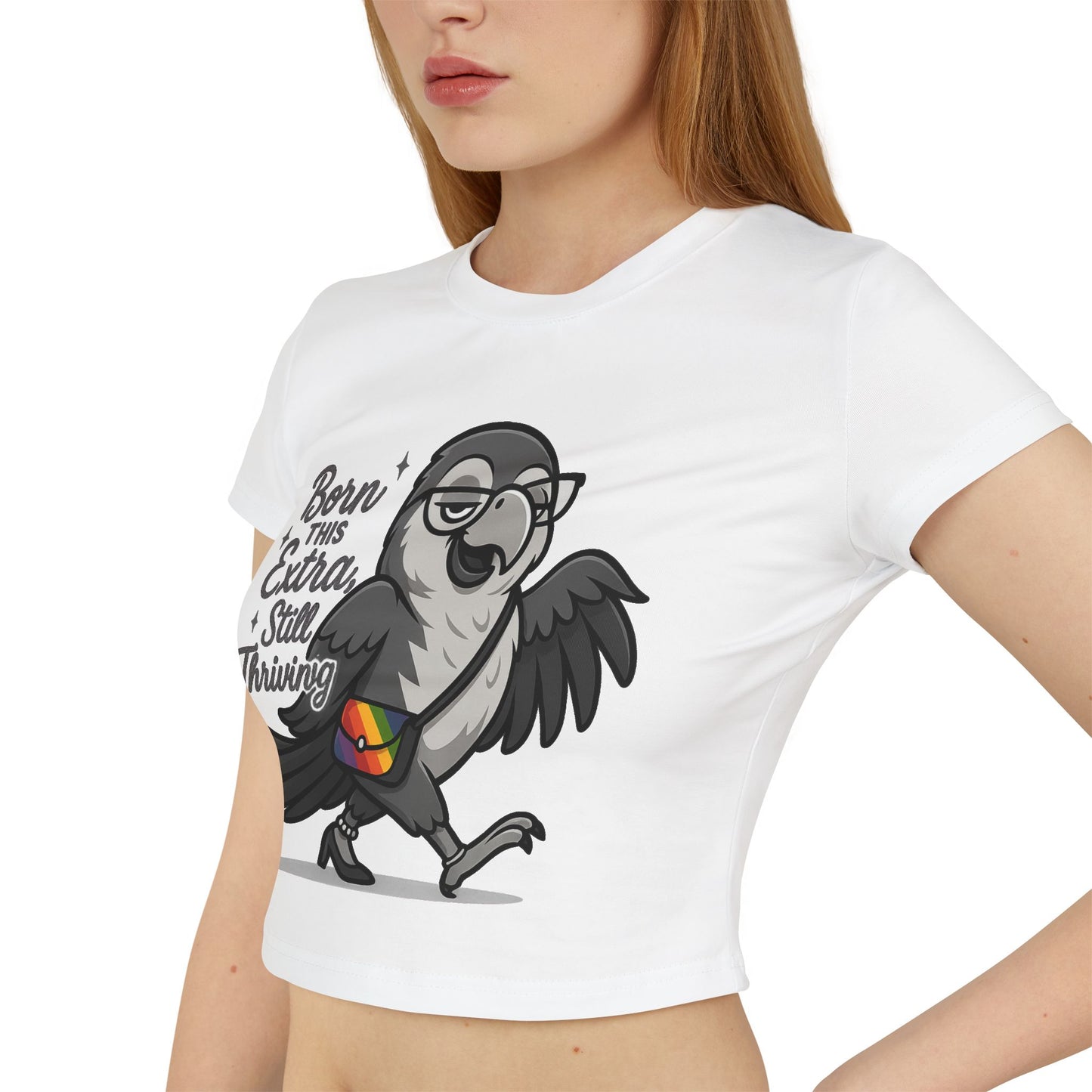 Born This Extra Baby Tee - Cute Pride Shirt for Confident Women