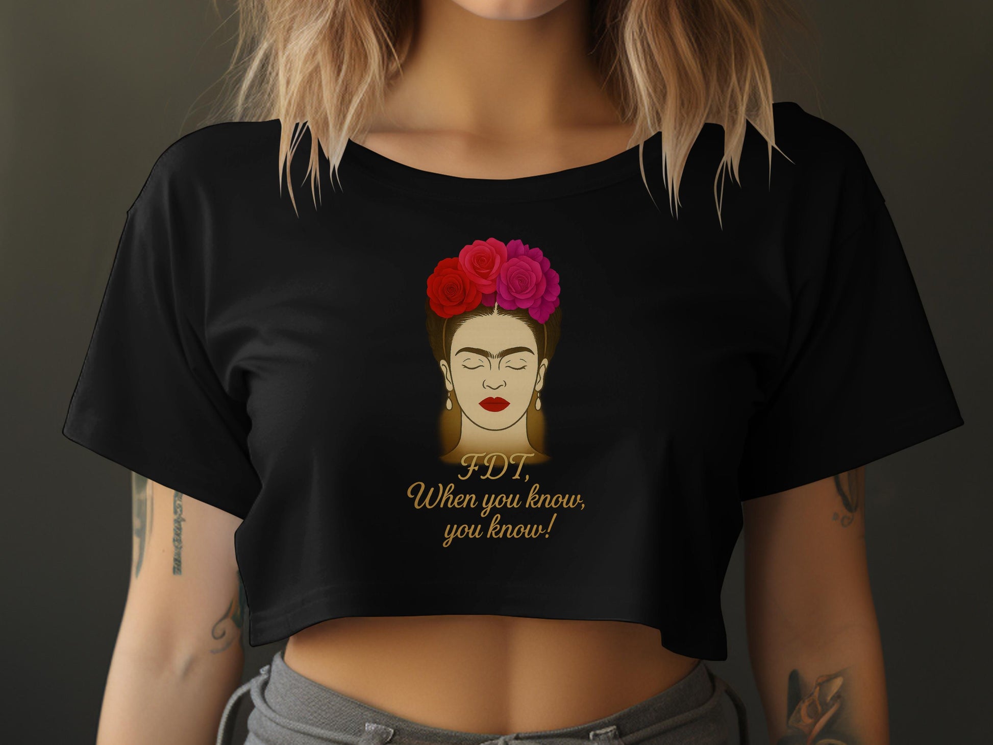FDT When You Know You Know Graphic Crop Top product