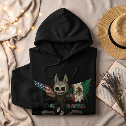 Skeleton Holding Flags Graphic Hoodie product