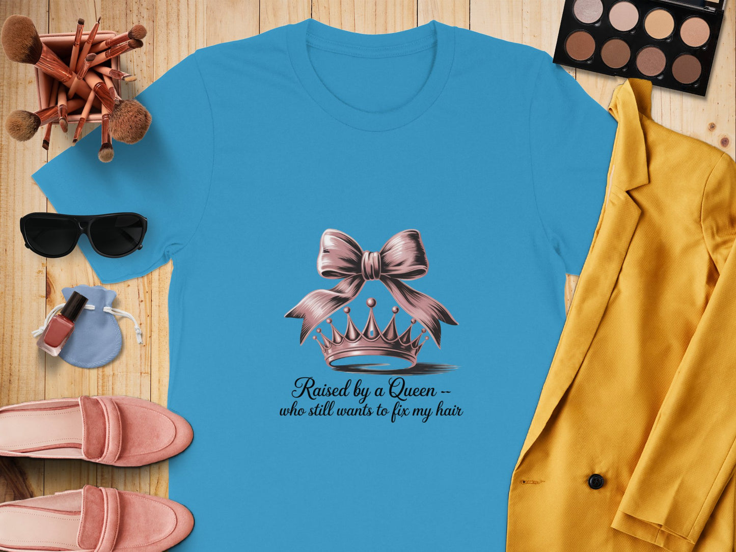 Raised by a Queen Graphic T-Shirt product type