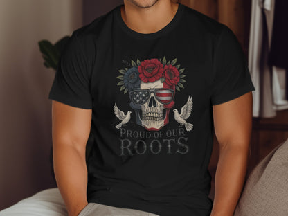 Proud of Our Roots Skull Graphic T-shirt product type