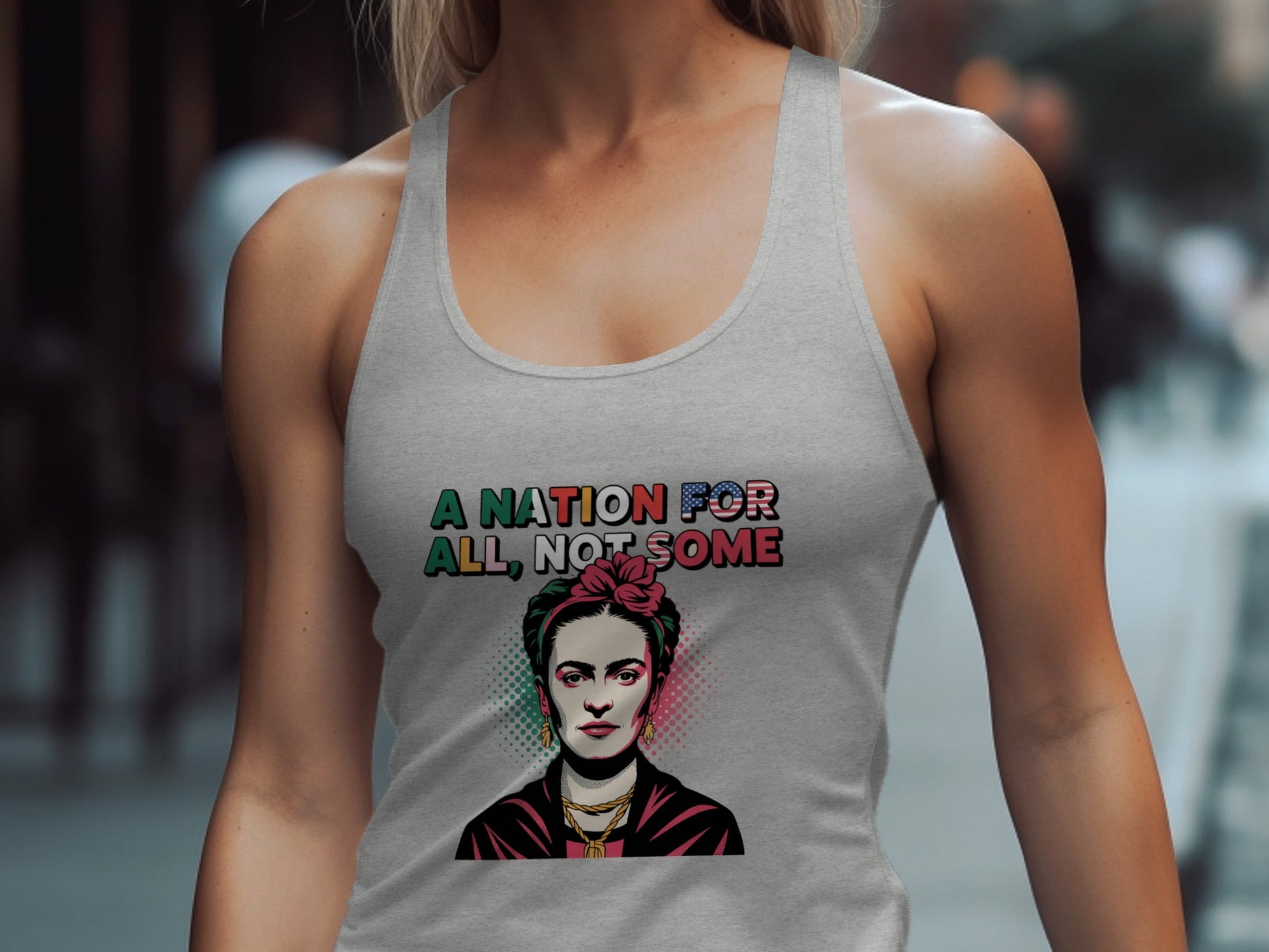A Nation For All Not Some graphic tank top product type