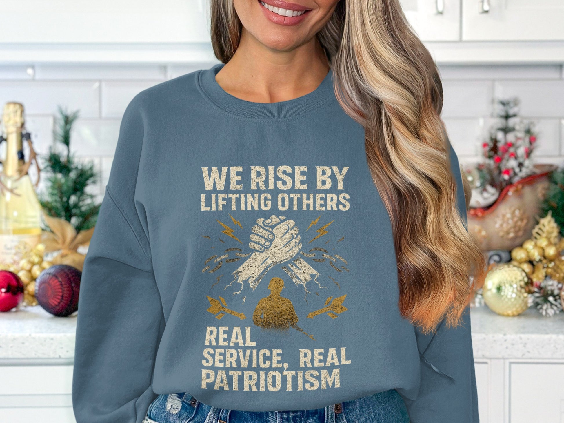 We Rise By Lifting Others Real Service product