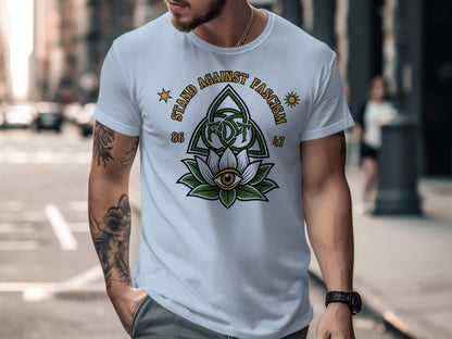 Stand Against Fascism Graphic Casual T-shirt