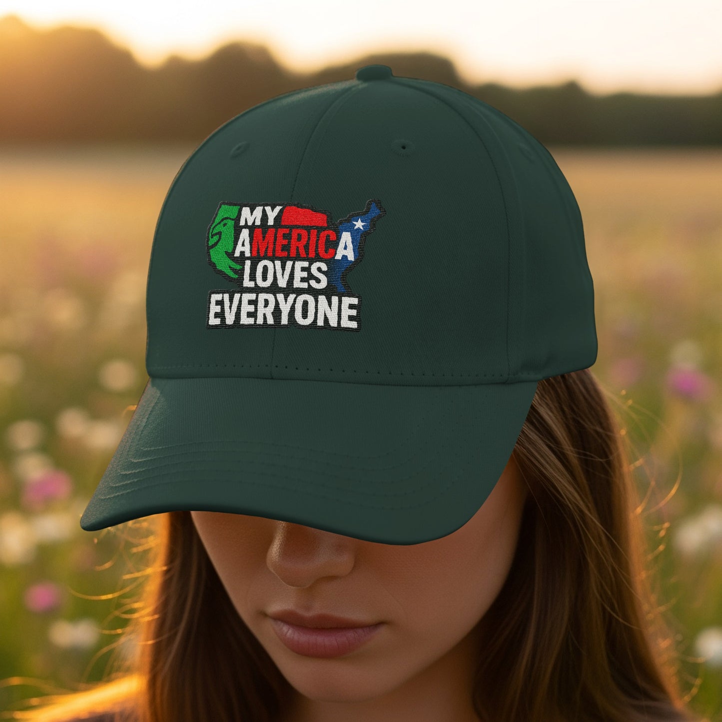My America Loves Everyone Graphic Hat Product