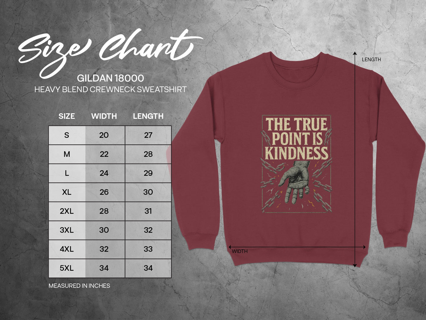 The True Point Is Kindness Crewneck Sweatshirt product type