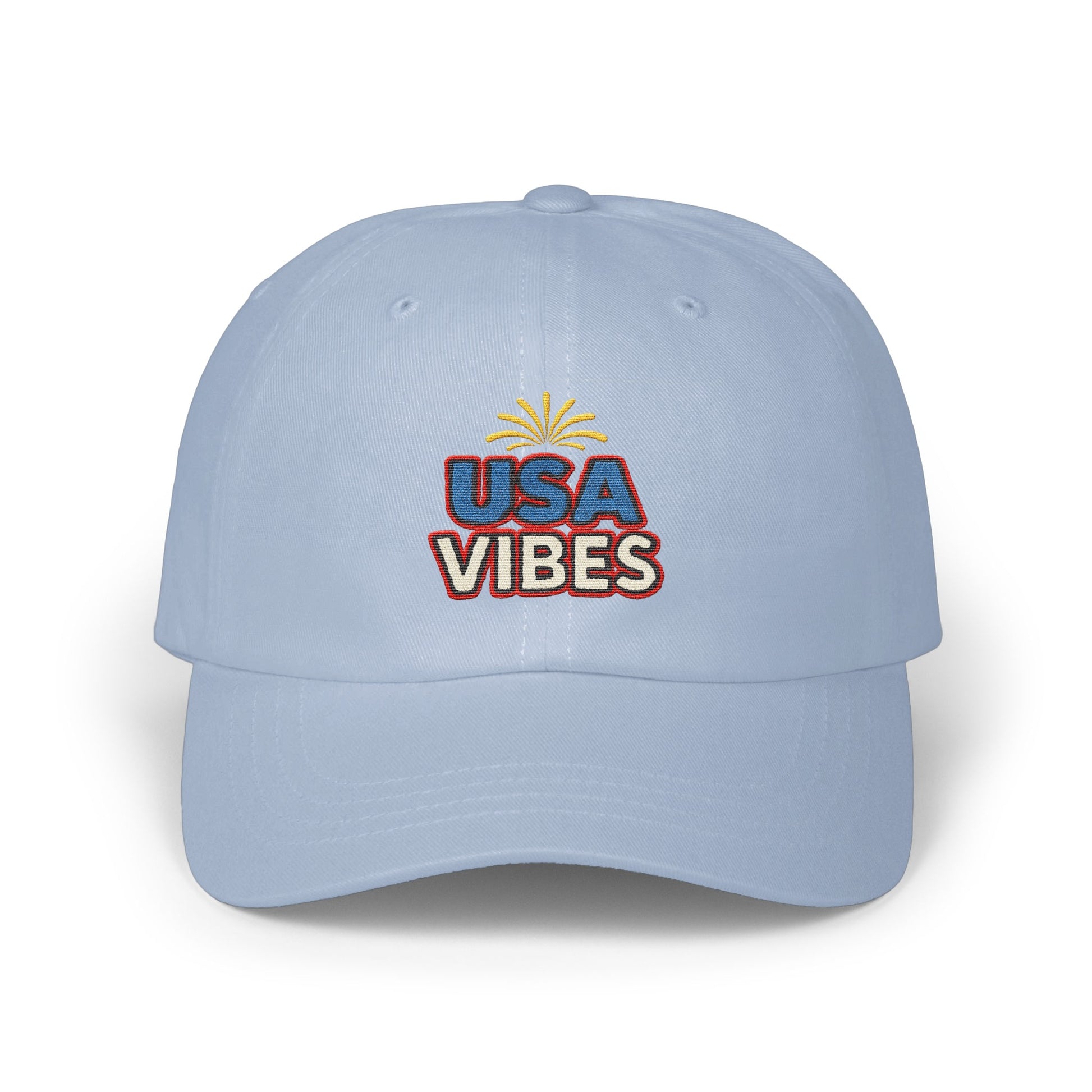 USA Vibes Light Blue Embroidered Baseball Cap product