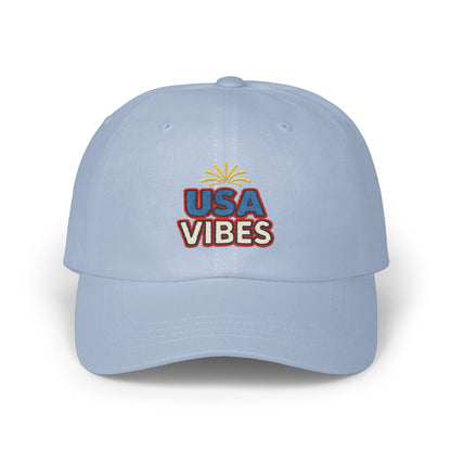 USA Vibes Light Blue Embroidered Baseball Cap product