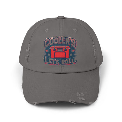 Cooler’s Let’s Roll Distressed Cap - Unisex Casual Headwear for Outdoor Adventures