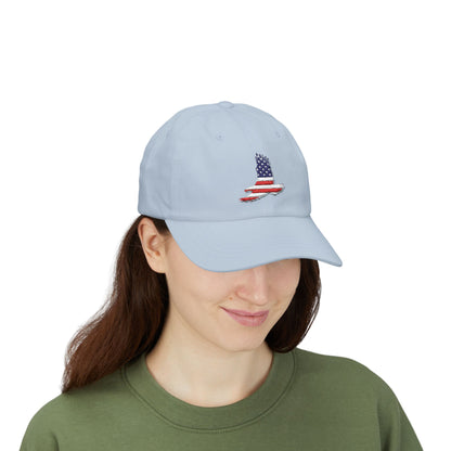 4th of July Classic Cap with American Flag Design, Patriotic Cap, Adjustable Hat, Gift for Dad, Summer Accessory, Independence Day