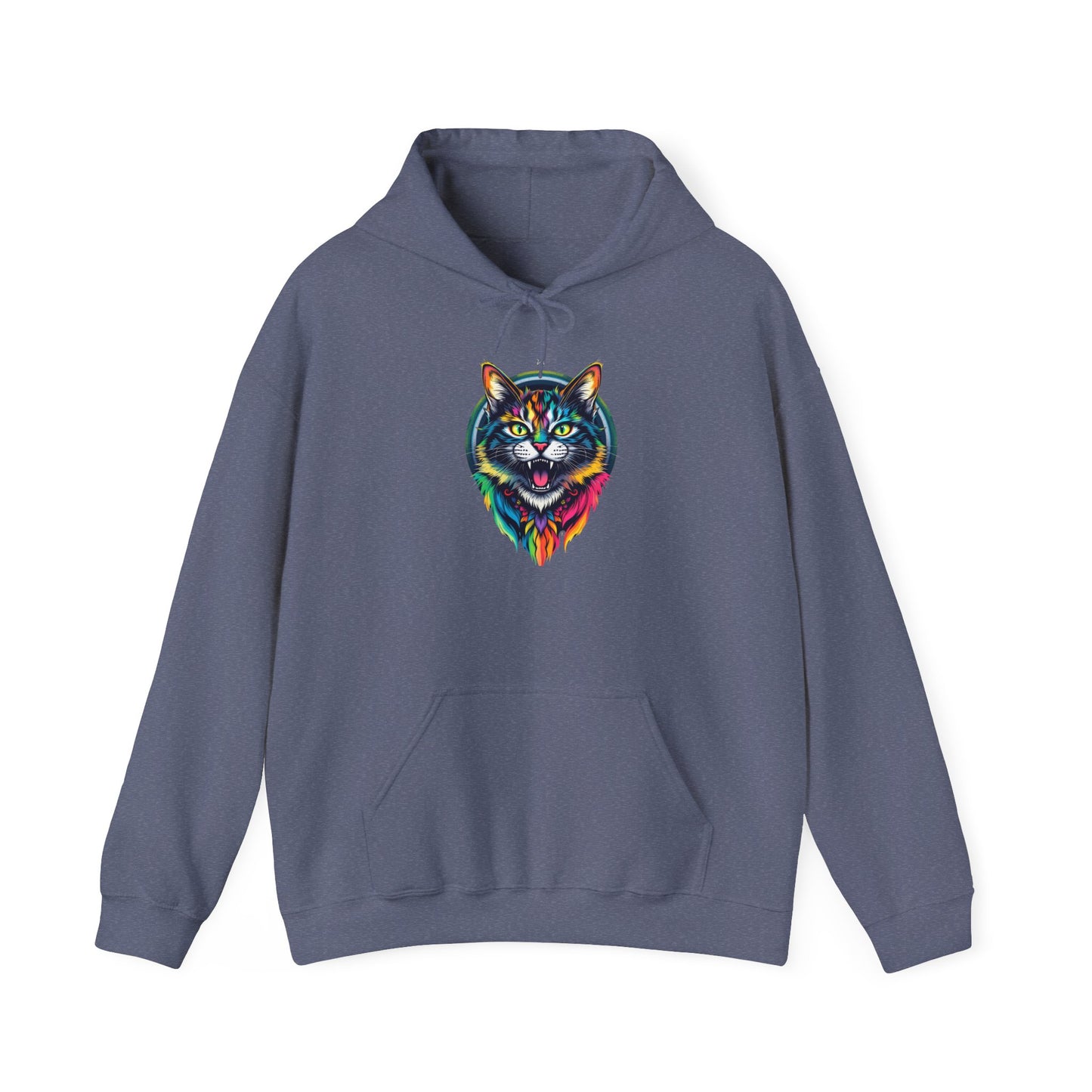 Pride hoodie Colorful Cat Design Unisex Hoodie – Cozy & Vibrant Sweatshirt for Animal Lovers