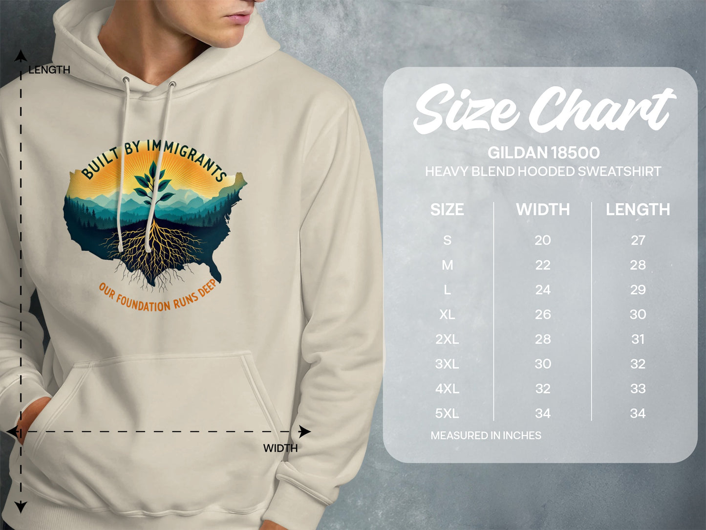 Built By Immigrants Hooded Sweatshirt product