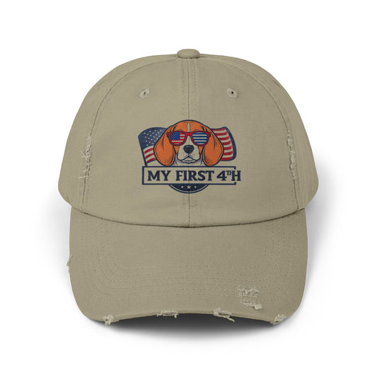 My First 4th of July Distressed Cap for Kids