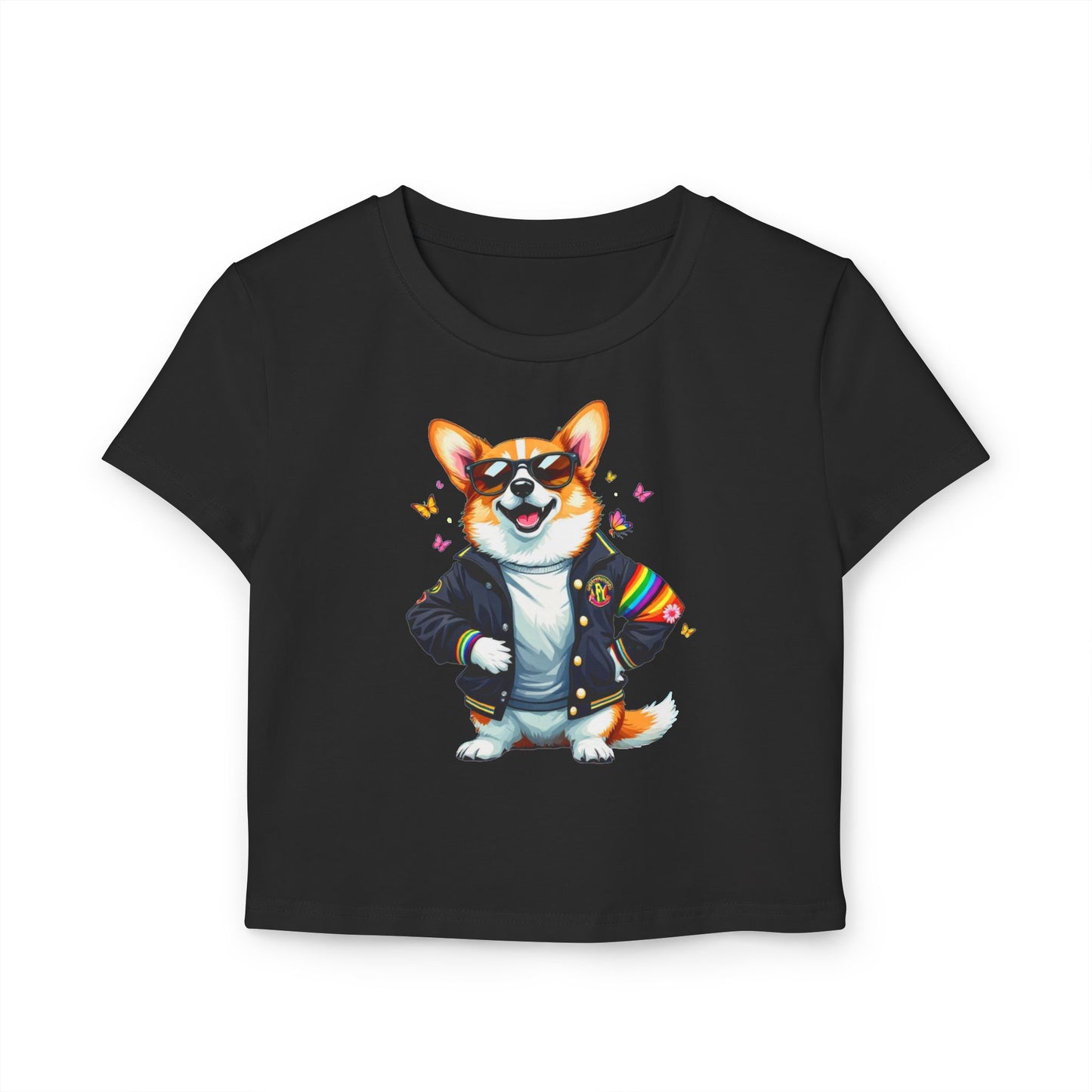 Cool Corgi Baby Tee, Cute Corgi T-Shirt, Dog Lover Apparel, Gift for Pet Owners, Summer Top, Casual Wear