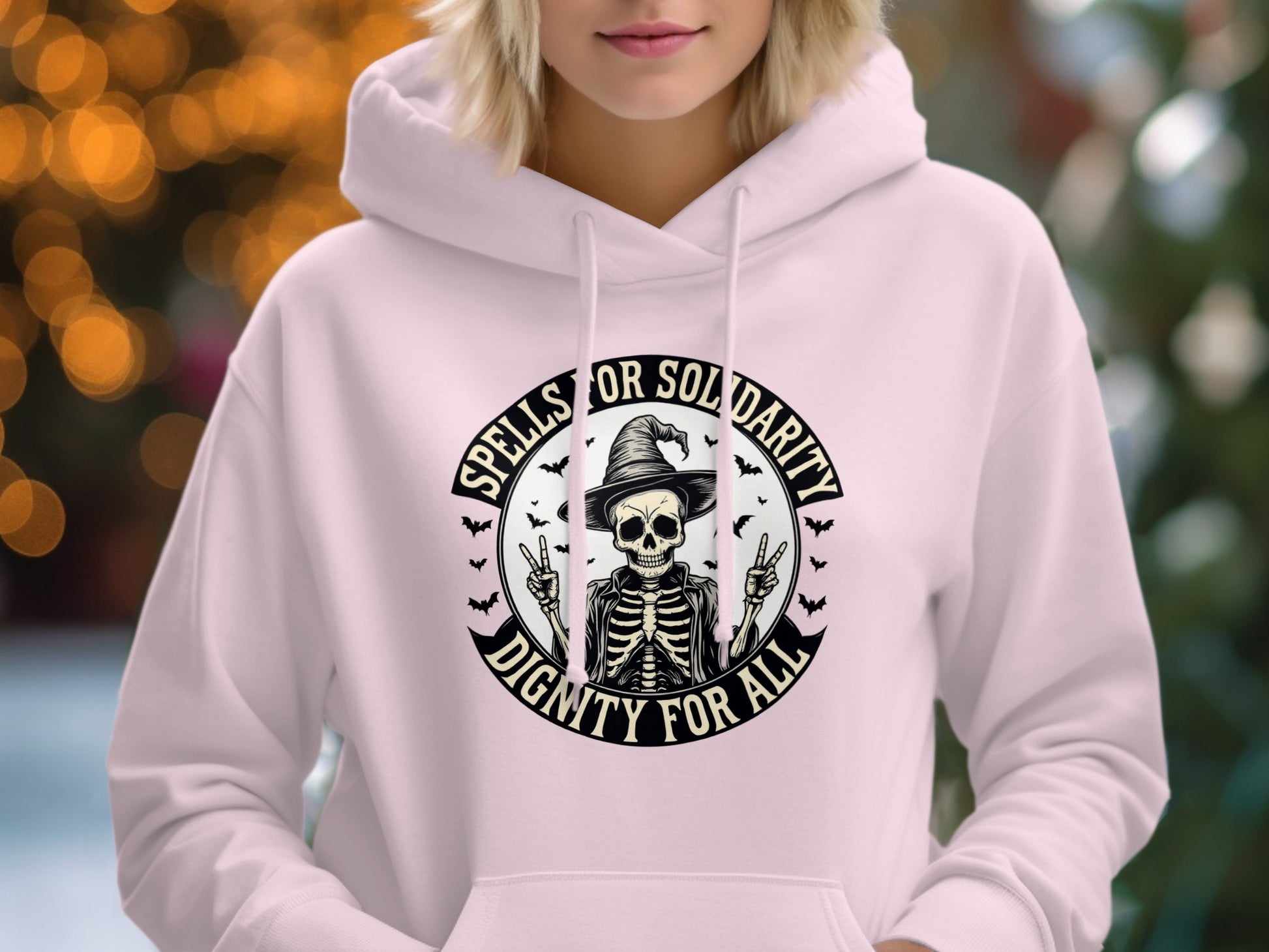 Spells for Solidarity Dignity for All Hoodie product type