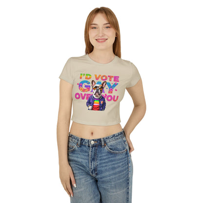 Pride Graphic Tee, Fun LGBTQ+ Shirt, Vote Gay T-Shirt, Cute Casual Pride Outfit, Summer Festival Top