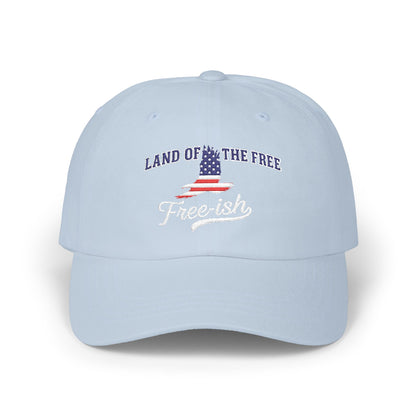 4th of July Embroidery Hat 'Land of the Free' Design | Patriotic Hat, Gift for Dads, Casual Wear, Freedom Cap, Summer Accessory