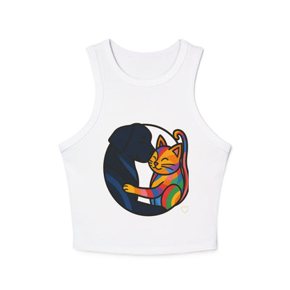 Pride tank top Colorful Pet Love Tank Top, Cute Pet Lovers Shirt, Animal Lover Gift, LGBTQ+ Pride Wear, Summer Casual Top