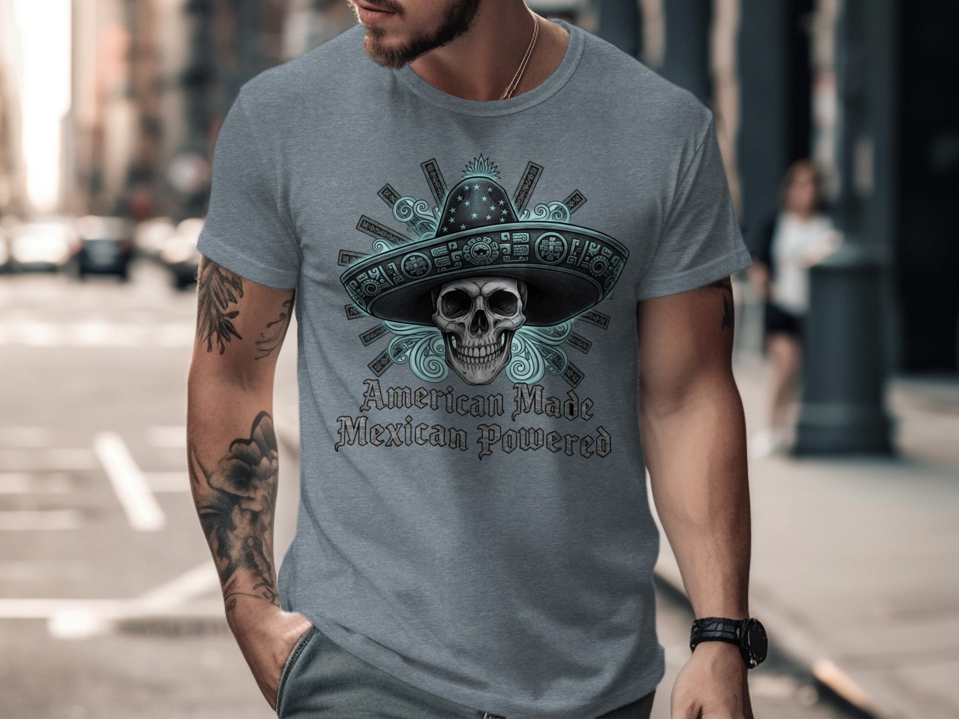 American Made Mexican Powered Graphic T-Shirt
