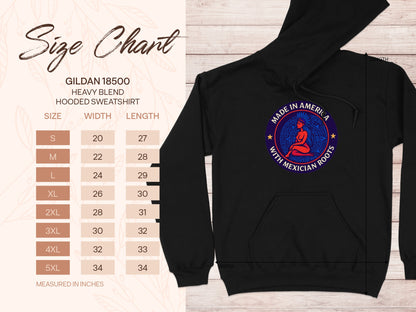Made in America with Mexican Roots Hooded Sweatshirt product