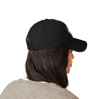 4th of July Hat Distressed Cat Dad Hat with Embroidery | Casual Fashion, Gifts for Cat Lovers, Outdoor Style, Father's Day, Everyday Wear