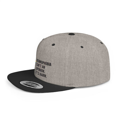 Frida Kahlo-Inspired Flat Bill Snapback Hat | LGBTQ+ Pride Apparel, Statement Cap, Fashion Accessory, Gift for Activists, Casual Wear